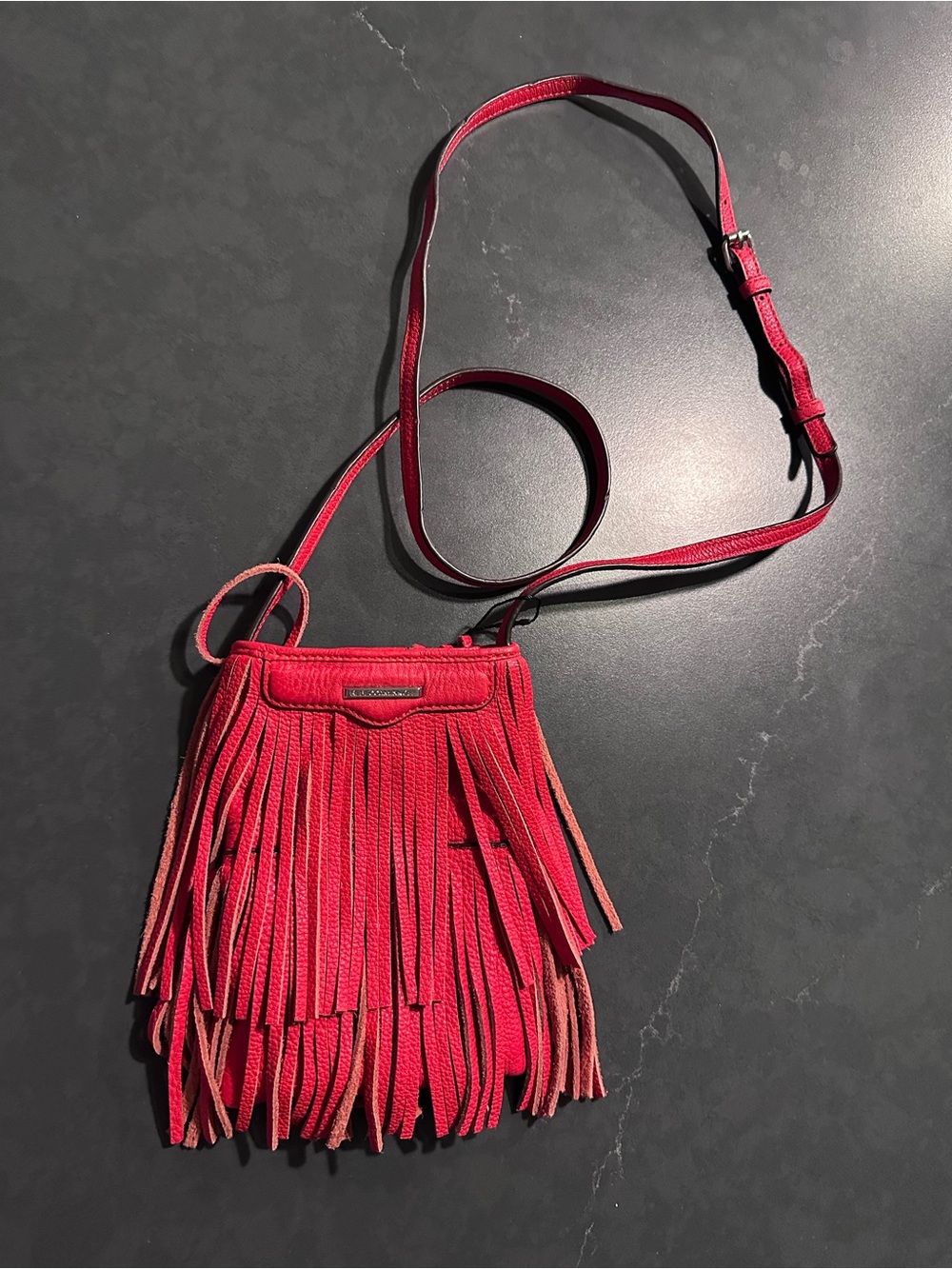 Rebecca Minkoff Leather Fringe Crossbody Bag NWOT